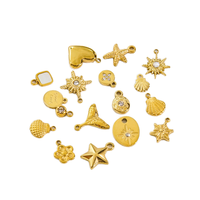 Pendentifs Breloques Étoile de Mer et Coquillage en Acier Inoxydable Plaqué Or 14K, Anti-ternissement, Étanche, Accessoires de Fabrication de Bijoux DIY, Style Océan