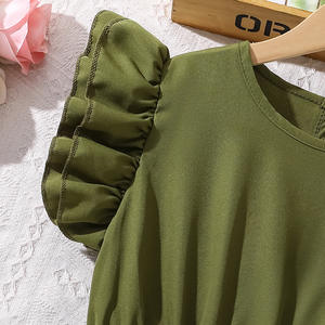 8-12 anni vestiti per bambini nuovo vestito floreale estivo a manica corta per ragazze adolescenti - Product Image 4