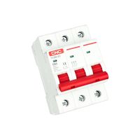 Disjoncteur miniature CNC YCB6-63, fabrication chinoise, 10A 16A 25A 32A 63A, 3 pôles, AC, 230V, IP20, capacité de coupure 4,5kA