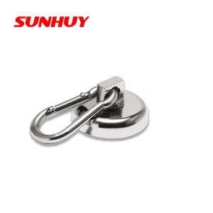 מגנט עם וו keychain carabiner, וו הצמד מגנטי עגול הצמד מגנטי