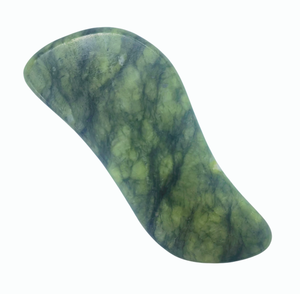 Outil de massage Gua Sha en jade Xiuyan personnalisé avec logo OEM pour soulager les douleurs musculaires du cou, des épaules et du dos - Product Image 1