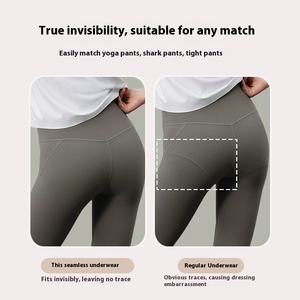 Speciali <span class=keywords><strong>slip</strong></span> Yoga Fitness da donna 7A antibatterico cavallo <span class=keywords><strong>senza</strong></span> cuciture biancheria intima lavorata a maglia in Nylon/Spandex <span class=keywords><strong>senza</strong></span> vita media dell'anca - Product Image 5