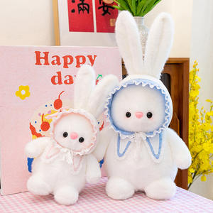 Lindos y adorables peluches de conejitos para que los niños se sientan cómodos y sepan que tienen compañía. ¿Quién te llama? Muñeca de tela, regalo de cumpleaños. - Product Image 4
