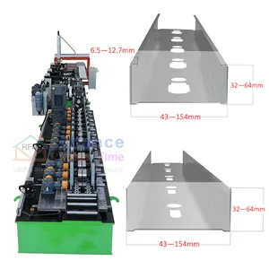 A quilha de metal para drywall controlada por PLC mais popular, máquina para fazer quilhas CD UD UW CW com comutação totalmente automática