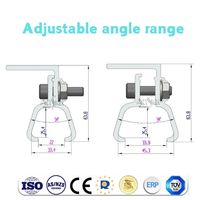 Support de fixation solaire réglable sans perçage pour toiture métallique, type Kliplock, pour système solaire photovoltaïque sur toiture industrielle en tôle