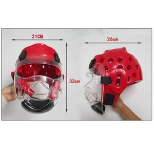Casque de karaté, équipement de protection de la tête pour le kickboxing, protège-oreilles, protège-tête MMA Taekwondo avec cage - Product Image 5