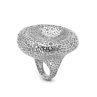 Bague de cocktail massive et creuse, géométrique, de luxe, style punk et bohème, pour femme, idéale pour les fiançailles et les soirées