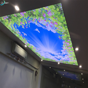 Trong nhà trang trí mái nở Faux plafond UV in Backlit căng Trần phim được sử dụng cho trần giả Bảng điều chỉnh - Product Image 1