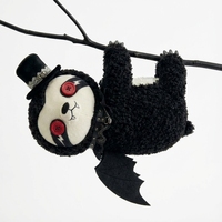 Boneka Plush Super Lembut Penghilang Stres, Mainan Penenang Bernapas, Hadiah Ulang Tahun, Gaya Gotik, Hewan