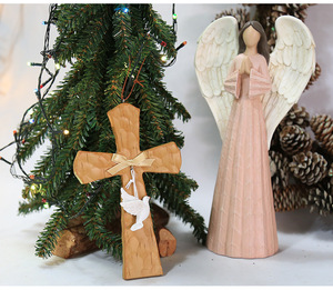 Crucifixos de Madeira para Igreja, Decoração de Natal para Casa, Objetivo e Moderno para Presente - Product Image 3