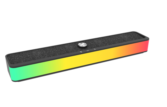 BT6.0 Type-C Dynamic RGB Light Soundbar for Gaming Home Entertainment  BT603 Bluetooth Speaker  Supports U-disk/TF Card/Aux in