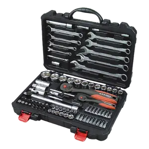 ATABU 82 PCS Multi purpose 1/4 &1/2 inch wrench tool set