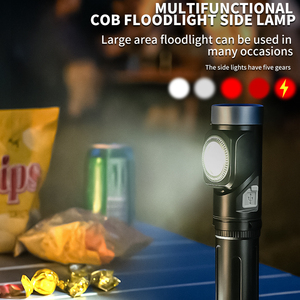 500M 90 ° Xoay Làm Việc Ánh Sáng 21700 Có Thể Sạc Lại Từ Đèn Pha Bút Clip <span class=keywords><strong>LED</strong></span> Đèn Pin Cho Cắm Trại Nhà Để Xe Làm Việc Đèn Pha - Product Image 5