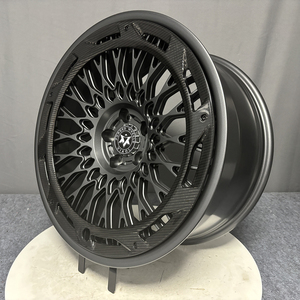 Viaol Jantes grises en alliage forgé personnalisées de 16 à 24 pouces Anneau en fibre de carbone 5*120 5*112 Aluminium doré pour 911 Macan RS6 S63 G80 S60 - Product Image 4