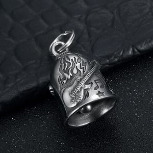 Llavero de Campana con Símbolo Musical de Guitarra en Acero Inoxidable, Unisex, para Uso Diario, Estilo Retro - Product Image 2