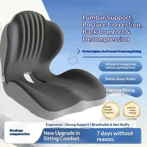 Chaise de bureau ergonomique avec dossier coussiné pour la protection lombaire, idéale pour les étudiants assis longtemps sans s'fatiguer - Product Image 3