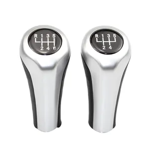 5 Speed Gear Shift Knob Leather Lever Shifter Car Styling Accessories car gear knob