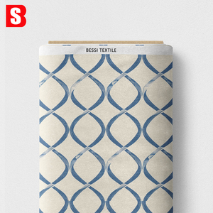 Tissu en coton imprimé numérique personnalisé Bessi New Trend, motifs géométriques, formes linéaires, imprimés pour robes et chemisiers pour femmes et enfants - Product Image 5