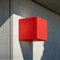 Boîte lumineuse LED carrée cubique personnalisée, panneau numérique interactif, enseigne lumineuse en acrylique