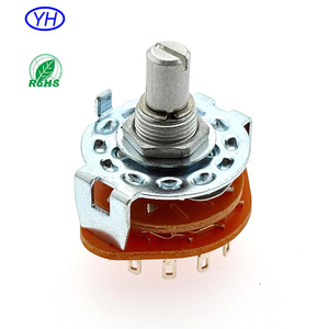 Interrupteur rotatif à axe rond rainuré de haute qualité, 12 positions, 2, 3, 4 pôles, interrupteurs rotatifs à 3, 4, 5, 6, 7, 8, 10, 11, 12 positions, 6 positions - Product Image 4