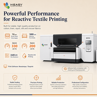 HEASY H-1816 1.8m 16 têtes Ricoh Gen6 Machine d'impression textile rouleau à rouleau à teinture réactive de type courroie pour coton, batik, lin