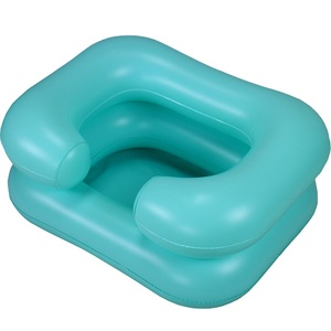 Bassin de lavage de cheveux gonflable écologique portable avec tuyau de drainage, aide à l'hygiène personnalisée en PVC <span class=keywords><strong>pour</strong></span> personnes âgées et handicapées - Product Image 1