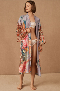 Vente en gros <span class=keywords><strong>2022</strong></span> Vêtements <span class=keywords><strong>de</strong></span> plage pour femmes Smock imprimé Vacances Protection solaire Cardigan en coton Bikini Cover up Robe Maillot <span class=keywords><strong>de</strong></span> <span class=keywords><strong>bain</strong></span> - Product Image 2
