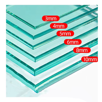 Dômes en verre flotté plat incurvé transparent de qualité fabricant, 4 mm à 19 mm, pour applications murales, toitures, salles de bain et décoration solaire