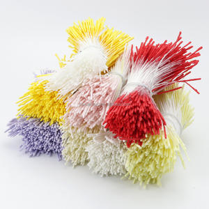 3800 Uds multicolor DIY artesanía hecha a mano flor Artificial doble cabeza estambres para DIY flores artificiales - Product Image 1