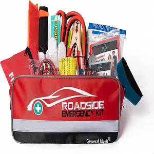 127 Pieces Wholesale Emergency Roadside Assistance Emergency Safety Car Kit Emergency Road Car Kit