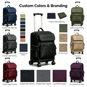 <span class=keywords><strong>Valise</strong></span> de <span class=keywords><strong>cabine</strong></span> souple 20 pouces en tissu Oxford imperméable avec roues pivotantes à 360°, personnalisable OEM/ODM pour usine, avec logo sur mesure - Product Image 1