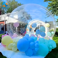 Tente gonflable transparente de dôme de bulle de PVC de haute qualité pour le camping et les noces