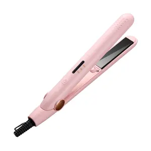 Wholesale hair straightener PTC fast heating with ceramic coating plates temperature control for women 360 degree swivel cor