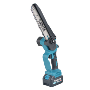 Scie à chaîne électrique sans fil rechargeable de qualité industrielle Tmokota 21V, <span class=keywords><strong>8</strong></span> pouces, portable, pour l'abattage des arbres - Product Image 2