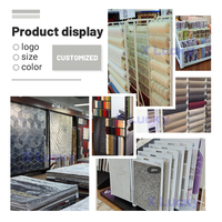Étagère de rangement en métal à plusieurs niveaux pour rouleaux de papier peint, tissu, exposition commerciale, support de suspension pour tapis, gain de place