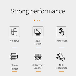 เครื่องบันทึกเงินสดระบบสัมผัสขนาด 21.5 นิ้ว พร้อมระบบ Android Win11 ในตัว สำหรับจุดขายปลีก - Product Image 2