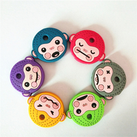 Housses de clés en silicone mignonnes en forme de singe, compatibles avec la plupart des clés standard, conçues pour une identification facile des clés de porte, capuchons de protection pour clés