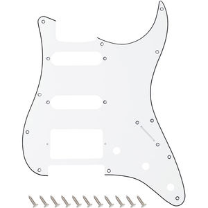 Placa de protección estilo ST de 4 colores al por mayor 11 agujeros 3 capas HSS estándar <span class=keywords><strong>Stratocaster</strong></span> guitarra eléctrica Scratch Plate Pickguard - Product Image 2