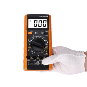 Multímetro Digital Dt9205a de 3 Dígitos, 1000V, 20A, Apagado Automático, Medidor Inteligente con Indicador de Batería Baja, Cuerpo de Plástico - Product Image 4