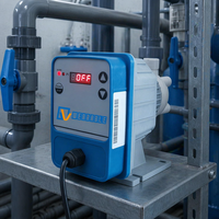 Pompe doseuse solénoïde portable haute précision intelligente 4-20mA 20L/H 5bar pour le traitement de l'eau industrielle OEM Expédition rapide