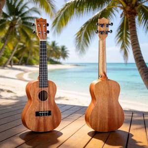 Ukelele de Concierto de Caoba de 23 Pulgadas, Precio Económico con Buena Calidad - Product Image 1