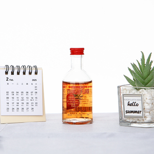 Pocket <strong>Mini</strong> England Vodka Whisky Gin <strong>Bottle</strong> One Shot Wholesale 50ml 100ml 200ml Glass Spirits <strong>Bottle</strong> With Screw Cap - Product Image 5