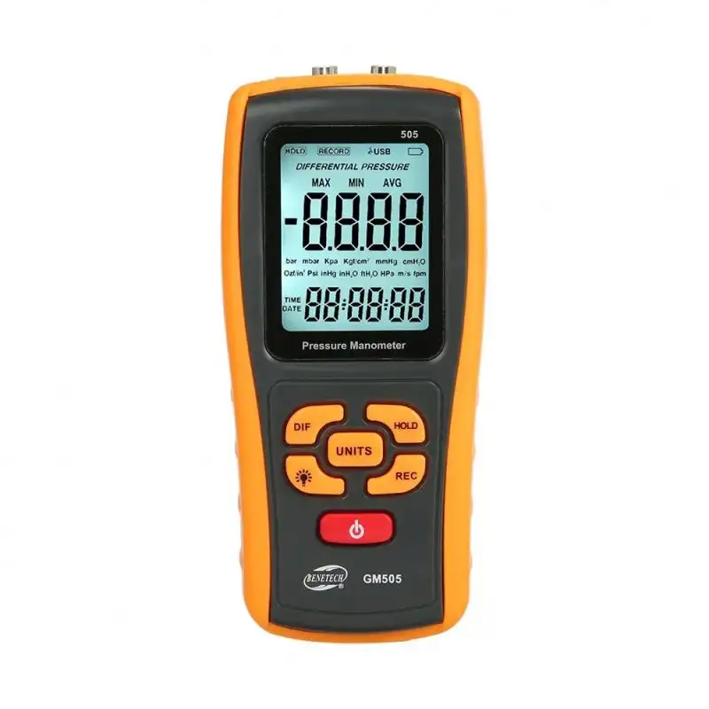 GM505/GM510/GM511/GM520/GM521/GM522 Druckprüfung-Manometer Messgerät digitales Luftdruckmessgerät digitales Manometer