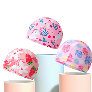 Bonnet <span class=keywords><strong>de</strong></span> bain à séchage rapide 82% nylon + 18% élasthanne couleur unie - Léger, durable, élastique, protection des oreilles, confortable pour l'entraînement unisexe - Product Image 3