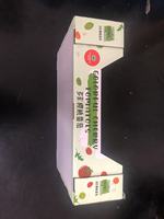 Questeco Recyclable Jetable Personnalisé Carton Ondulé Supermarché Fruits Aliments Frais Légumes Fraise Tomate Boîte D'emballage Bateau