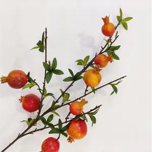 Artificial Fruit New Design Artificial Pomegranate Spray Decorative Fruit Artificial Fruit Home Office Christmas Decoration