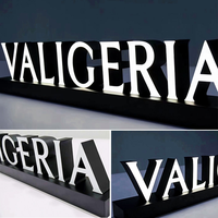Enseigne publicitaire personnalisée en lettres 3D rétroéclairées par LED, logo en acrylique, enseigne de magasin, signalétique intérieure et extérieure, voiture