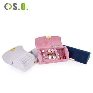 Boîte à bijoux personnalisée avec logo, mini boîte de luxe pour boucles d'oreilles, bracelet, collier, bague, emballage en velours - Product Image 2