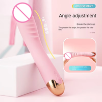 EU-Lagerbestand: Dual-Stimulations-Vibrator, Dildo mit Mehrfachgeschwindigkeit, starker AV-Stab-Massager, rotierend, 50 dB, USB, wasserdicht