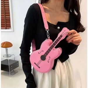 Bolso Tote de Muestra Gratis, Bolso de Hombro Creativo con Forma de Guitarra, Bolso de Mano Moderno para Chicas - Product Image 2